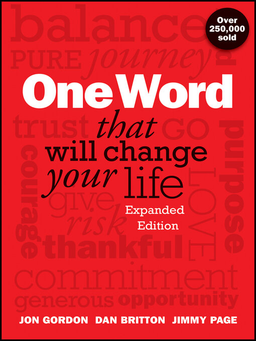 Title details for One Word That Will Change Your Life, Expanded Edition by Jon Gordon - Available